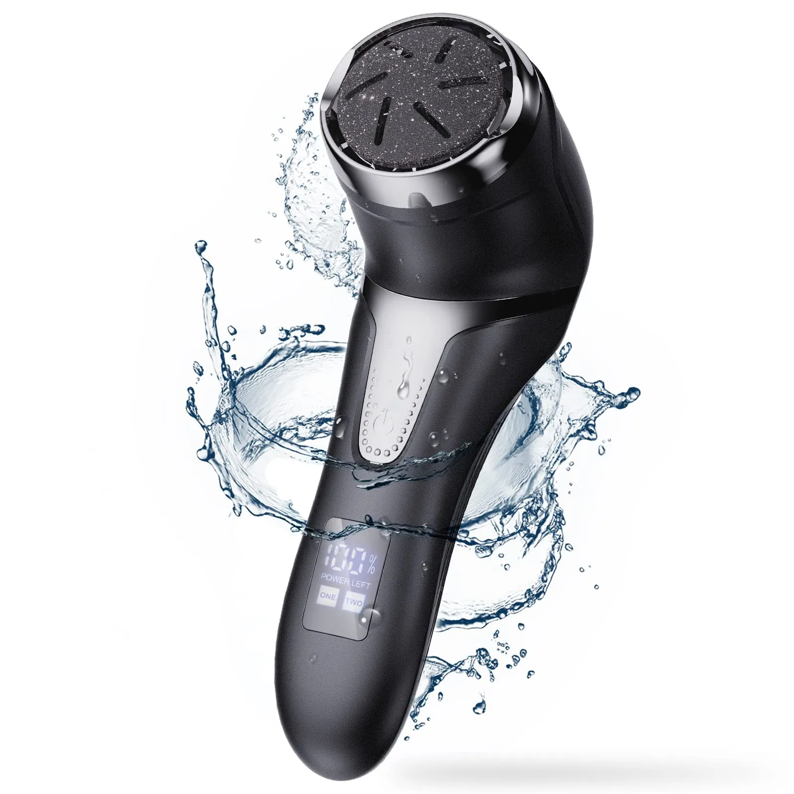 Pedicure Elettrico Professionale Piedi Ricaricabile Rimuovi Calli Piedi con Aspirazione Vuoto 3 Teste di Molatura 2 Velocità IPX7 Impermeabile Lima Elettrica Raspa Piedi Calli Piedi Rimozione