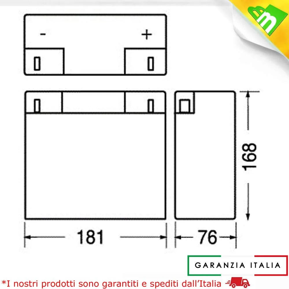 BATTERIA RICARICABILE AL PIOMBO 12V 18AH ANTIFURTO GRUPPO CONTINUITA 18 UL18-12