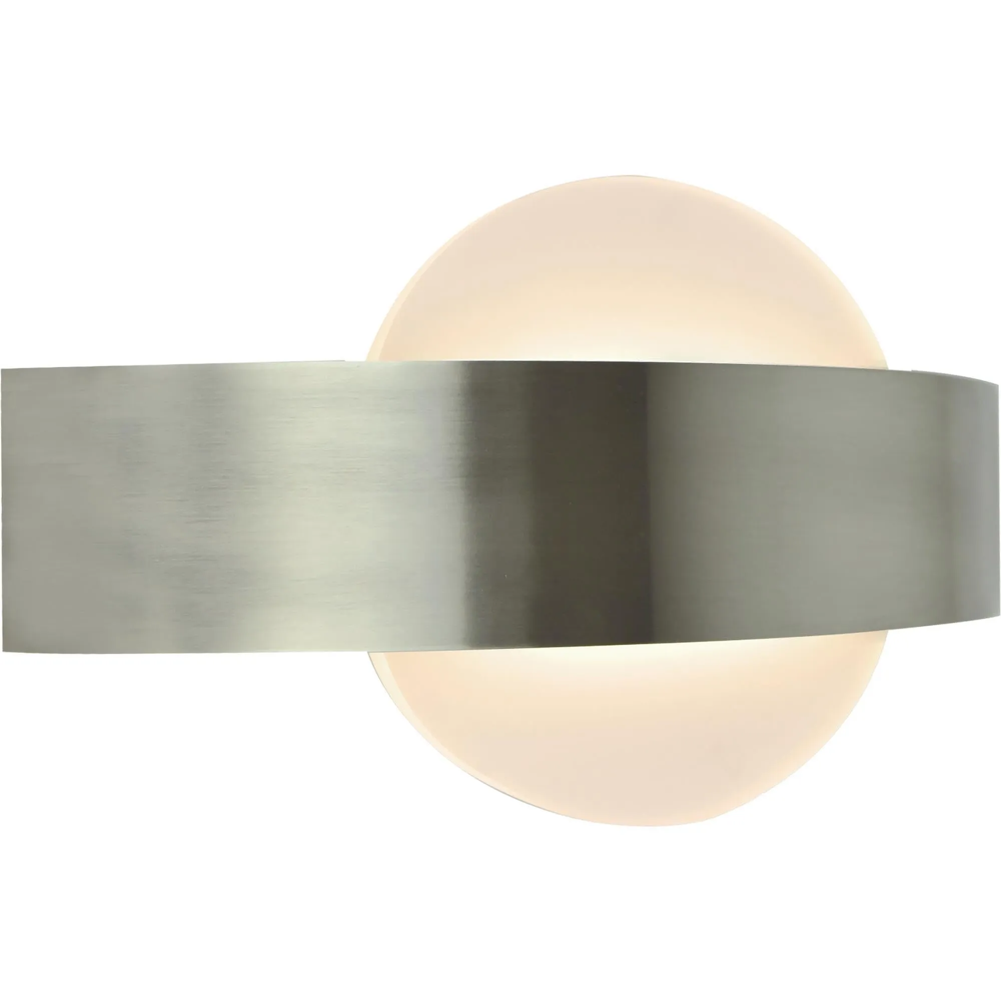 INSPIRE Lampada da parete LED Symi metallo grigio argento, LED integrato 270 lm, luce calda 3000 K, IP20, design moderno