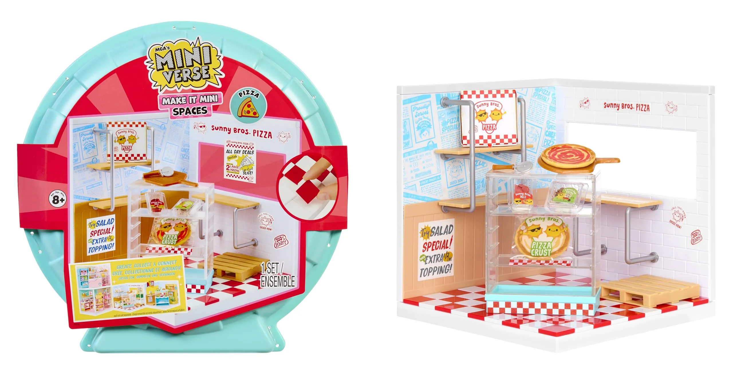 Miniverse Make It Mini Spaces Pizza Shop di MGA - Include 1 Confezione, Set di Costruzioni, Fai da te. Per Collezionisti e Bambini. Età 8+. NON COMMESTIBILE