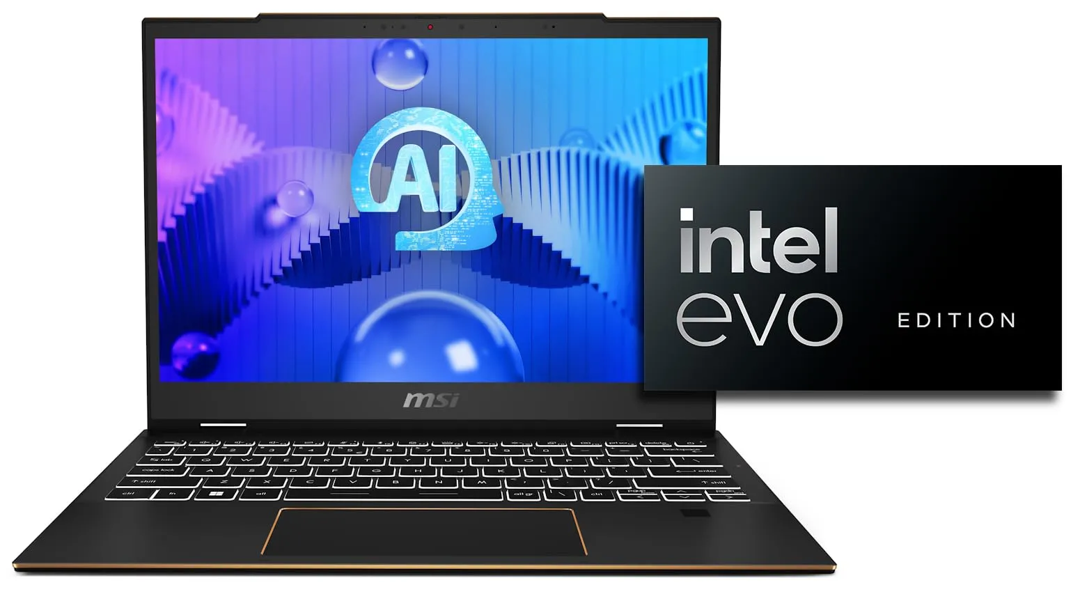 MSI Summit E13 AI Evo A1MTG-037IT, Notebook 13.3” 16:10 FHD+ Touch, Intel Core Ultra 7 155H, Intel ArcSSD 1TB PCIe4, LPDDR5 32GB, WiFi 7, 80.25Whr, Win 11 Pro, [Layout e Garanzia ITA]