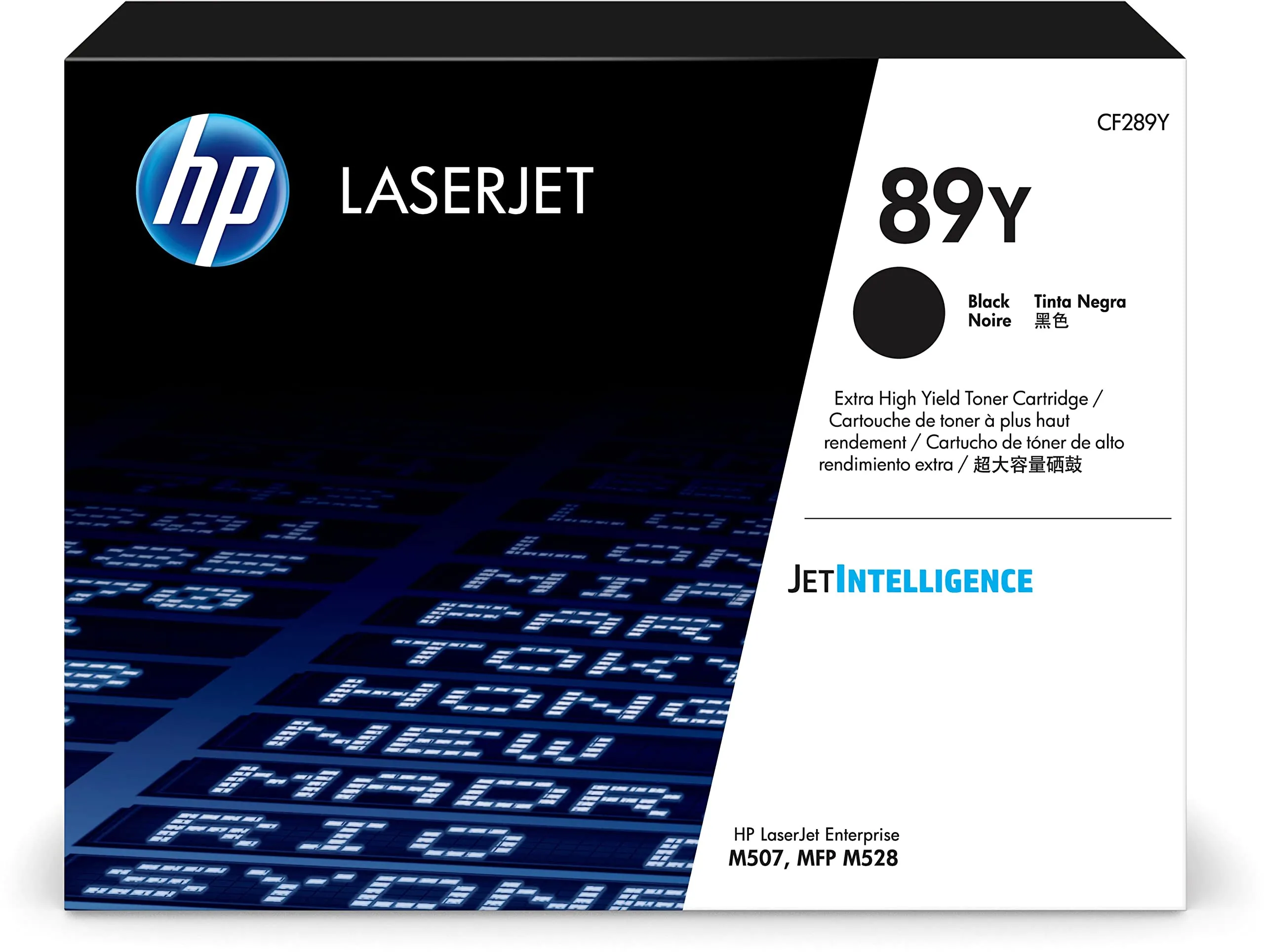 HP 89Y CF289Y, Cartuccia Toner Originale da 20000 Pagine, Compatibile con le Stampanti LaserJet Enterprise M507 e MFP M528, Nero