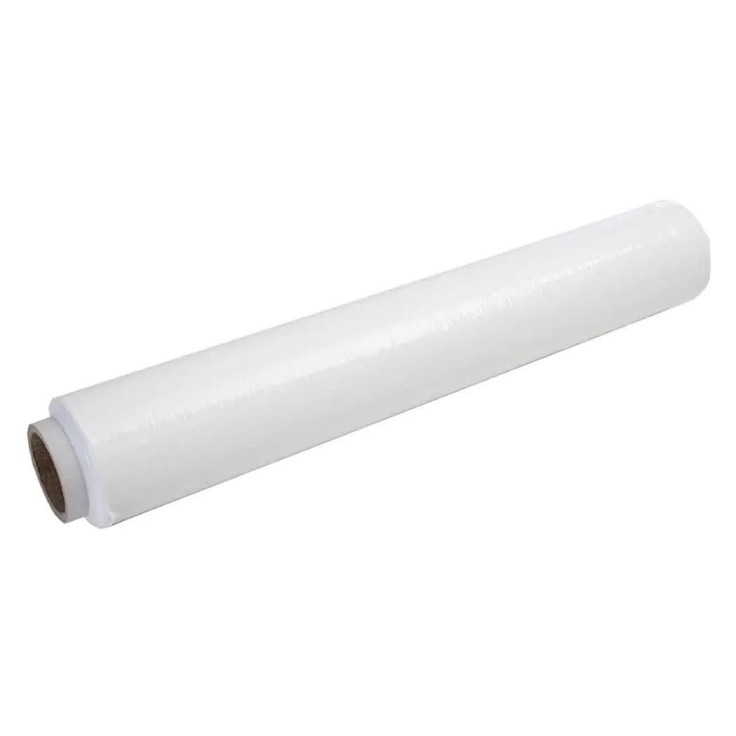 OISE ART STORE Trade Shop - Pellicola Film Estensibile Protettiva per Imballaggi Traslochi 23 Micron 50cmx200mt - Bianco