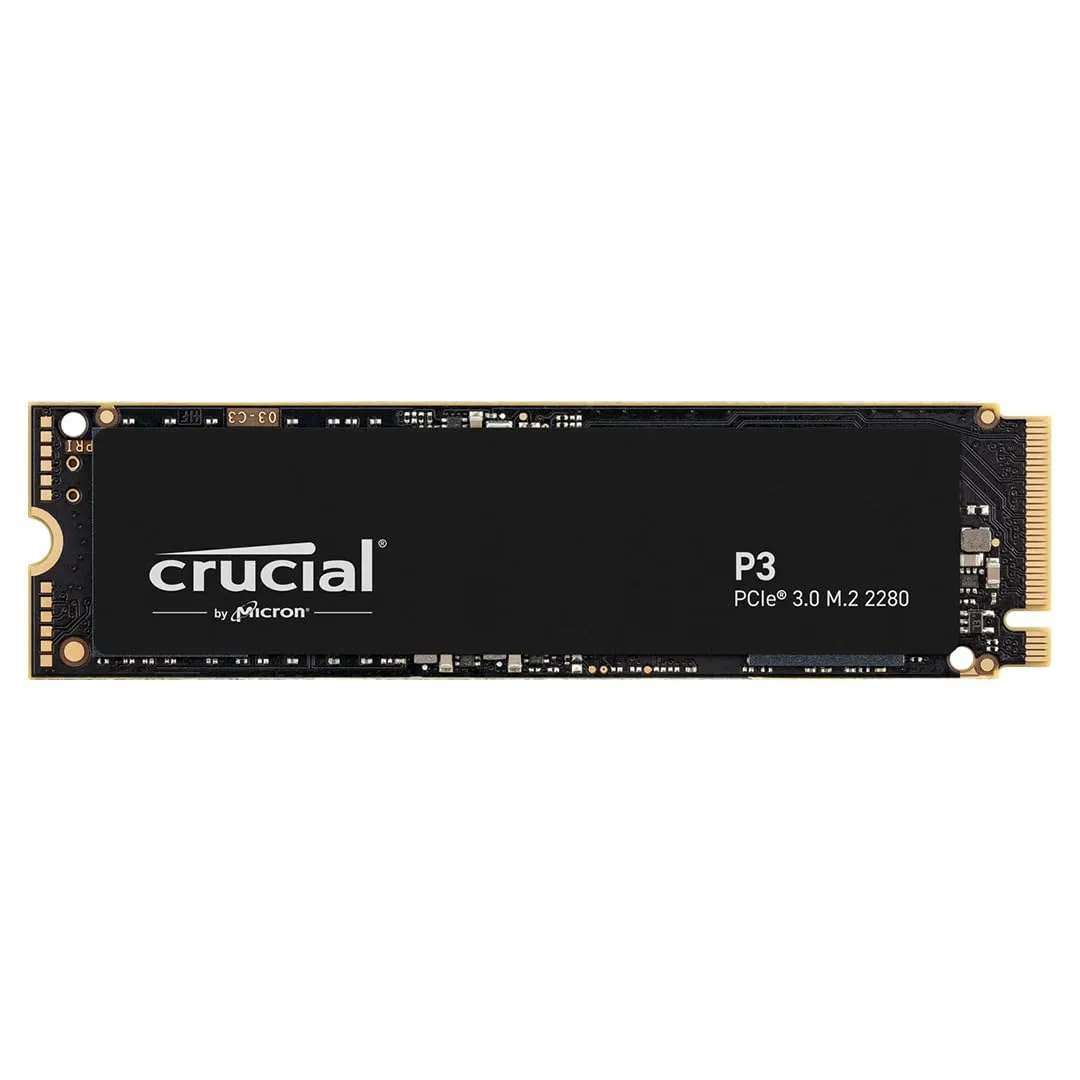 Crucial P3 500GB M.2 PCIe Gen3 NVMe SSD interno - Fino a 3500MB/s - CT500P3SSD8