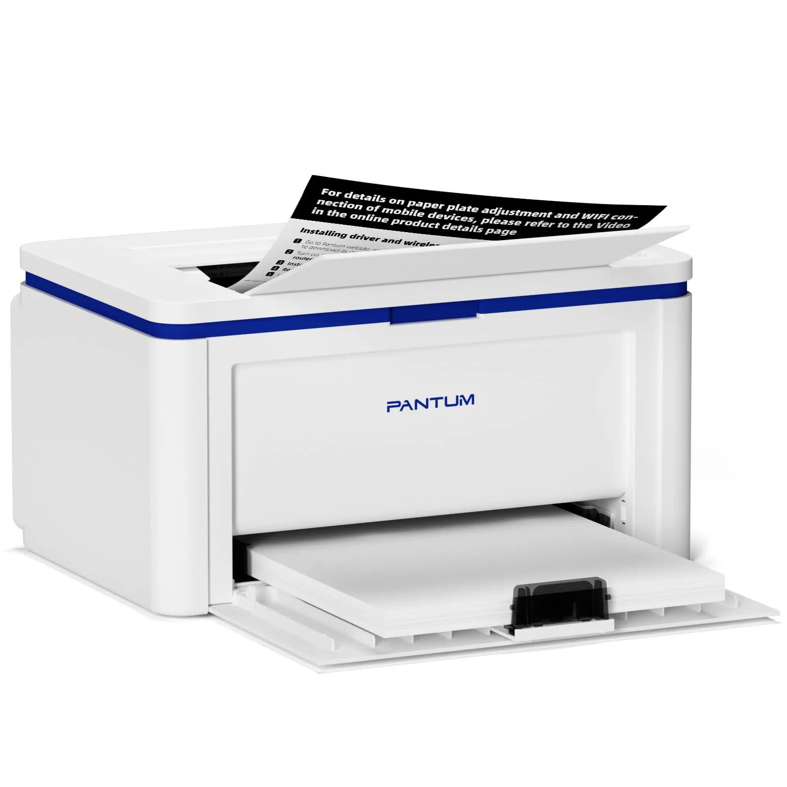 PANTUM BP2309W Stampante laser WI-FI A4, Monocromatica Bianco e Nero, 20 ppm, Bluetooth, USB, Stampanti portatile compatta a Funzione Mini Singola per Casa Piccola Ufficio