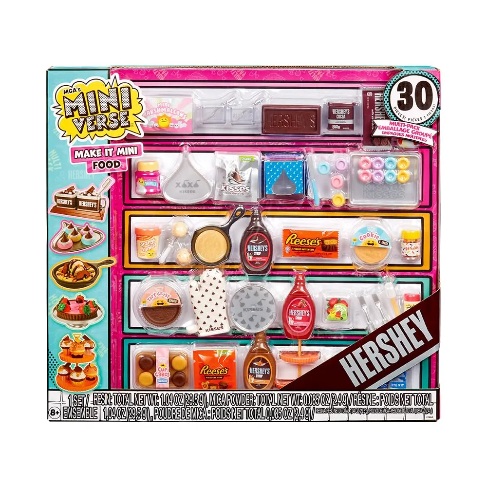 MGA's Miniverse Make It Mini Food - Brunch Multipack, Mini Collezione Hershey, Fai Da Te, Gioco In Resina, Repliche Di Cibo. Per Collezionisti E Bambini - Età 8+, NON EDIBILE