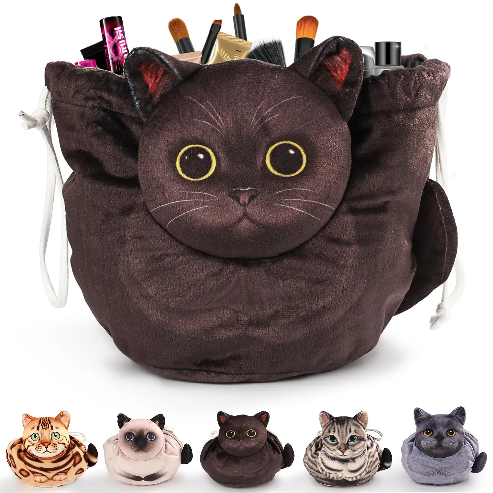 Trousse Trucchi Donna,Porta Trucchi Da Viaggio,Portatile Borsa Trucco,Beauty Bag,Borsa Cosmetica Con Coulisse,Idee Regalo Donna/Ragazza
