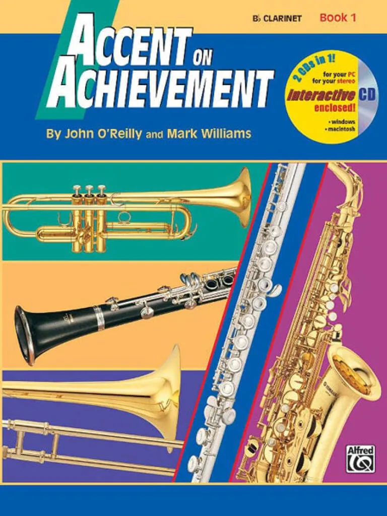Accent on Achievement, Bk 1: B-Flat Clarinet, Book & CD [Lingua inglese]