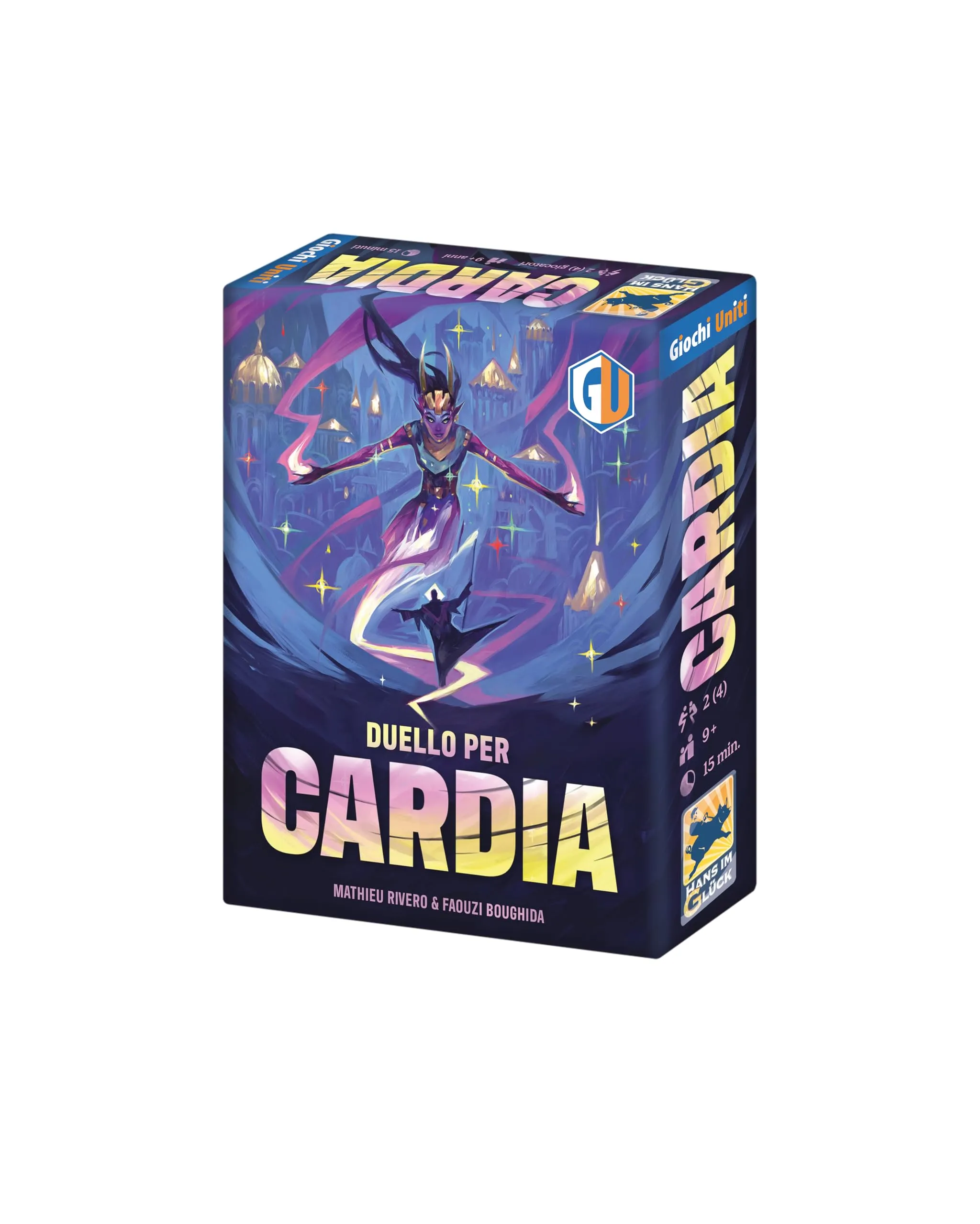 Giochi Uniti - Cardia, Gioco da tavolo, 2 (4) Giocatori, 9+ Anni, GU856, Edizione italiana