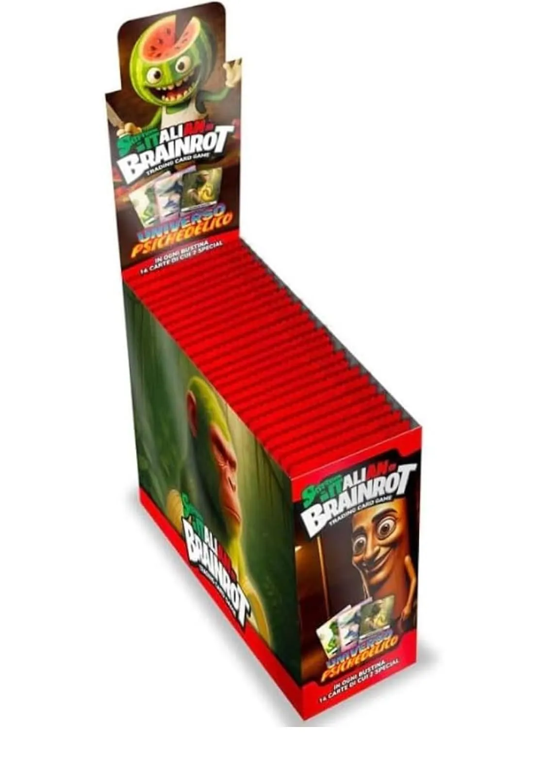 CARTOLANDIA - Italian Brainrot Skifidol - NUOVO Box da 24 Bustine "DOPPIE" da 14 cards