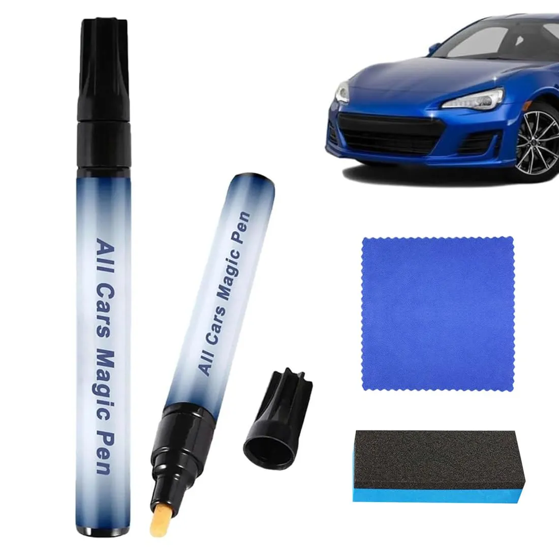 2 pezzi Generisch Auto Held Magic Pen, Magic Pen Autoheld, Penna Magica Per Riparazione Graffi Auto Pennarello Impermeabile Per Ritocco E Rimozione Graffi Per Auto, Camion E Moto