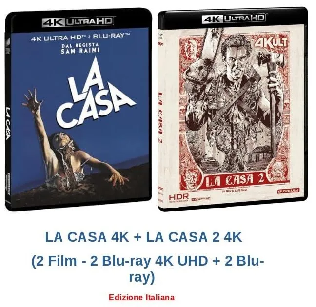 LA CASA 4K + LA CASA 2 4K (2 Film - 2 Blu-ray 4K UHD + 2 Blu-ray) Ed. Italiana