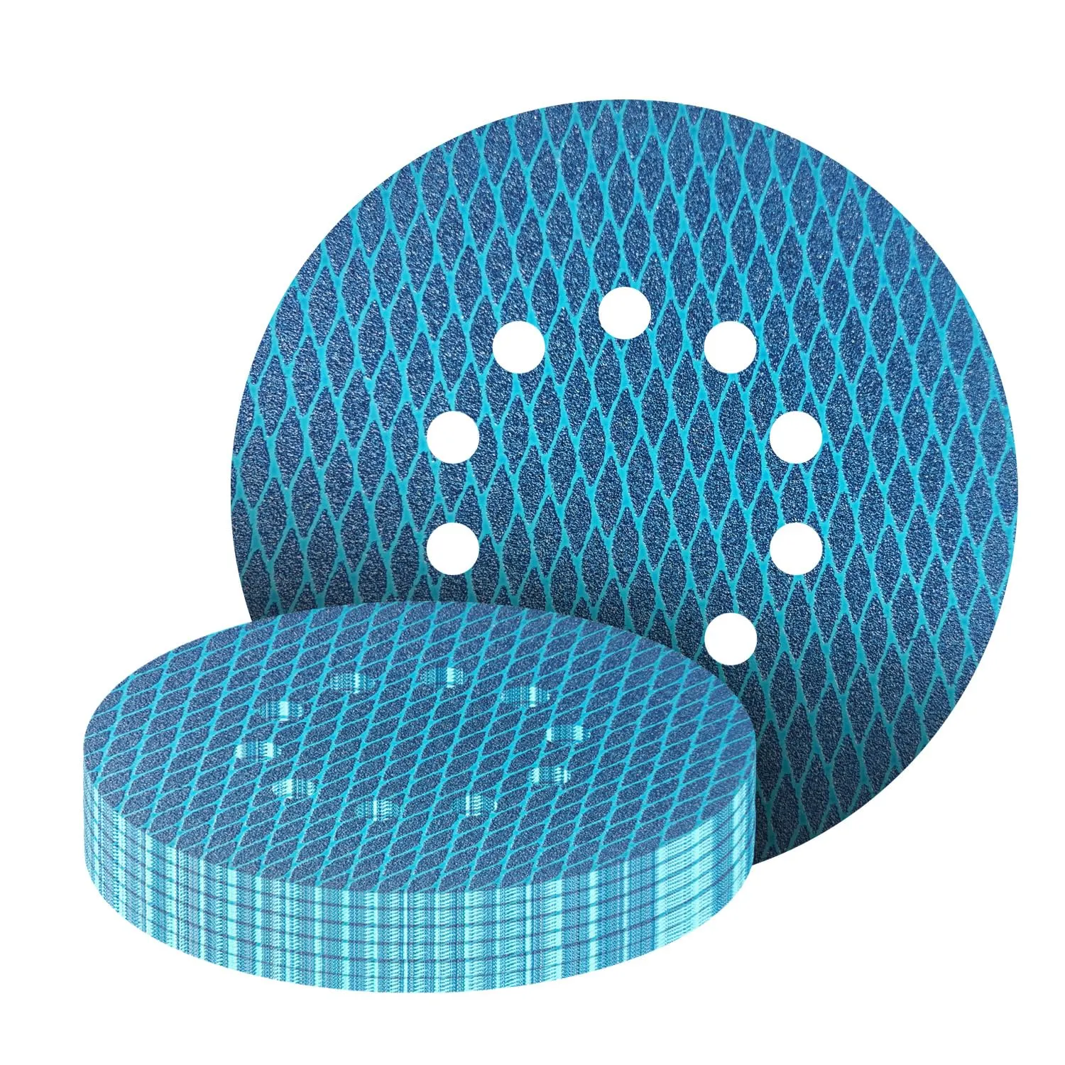 GZKTY Dischi Abrasivi 225mm, 25 Pezzi, 10 Fori, Grana 40 60 80 120 240, Giraffa levigatrice per cartongesso/muro/legno