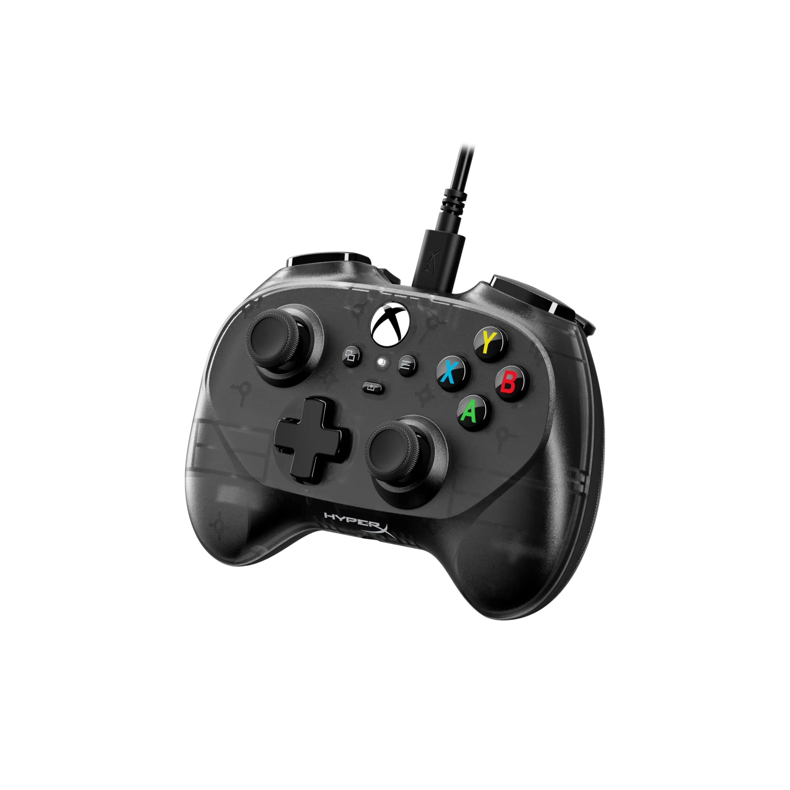 HyperX Clutch Tanto Mini, Controller cablato USB-C con licenza XBOX, Design Ergonomico e Formato Compatto, Pulsanti Standard, Cavo Convertibile, Compatibile con Xbox, PC e Android, Nero