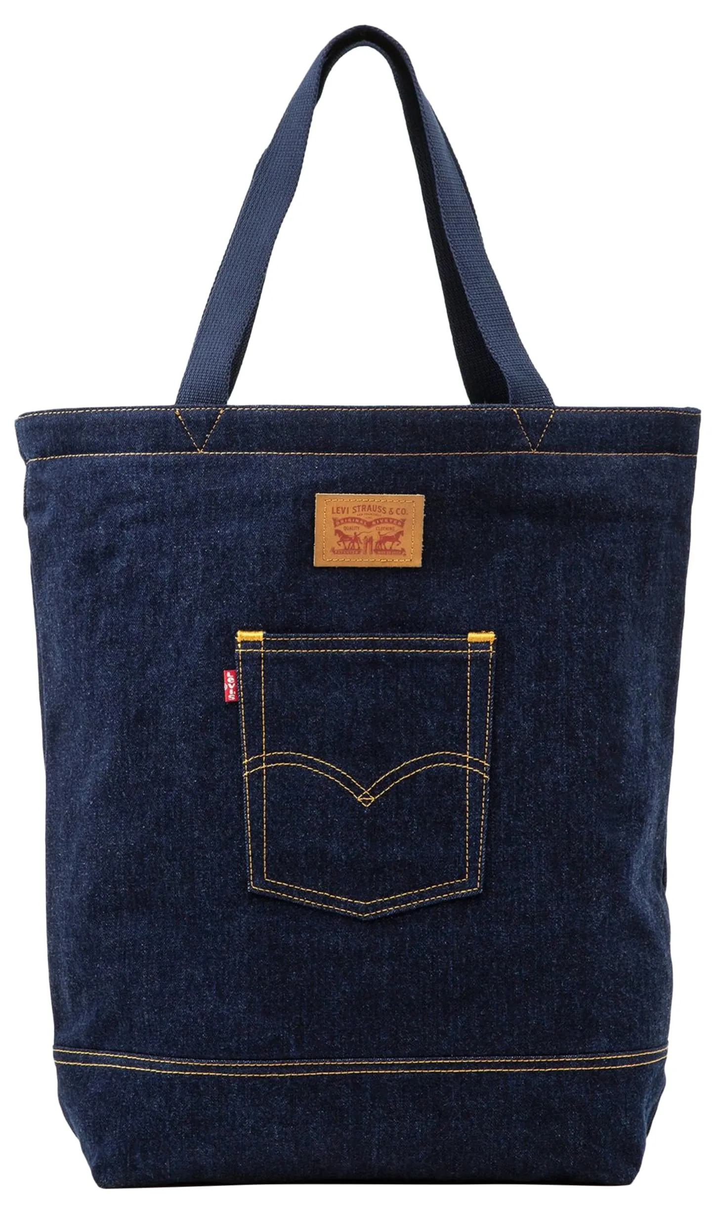 Levi's The Back Pocket Tote, Borsa a secchiello Uomo, Blu (Navy Blue), Taglia unica