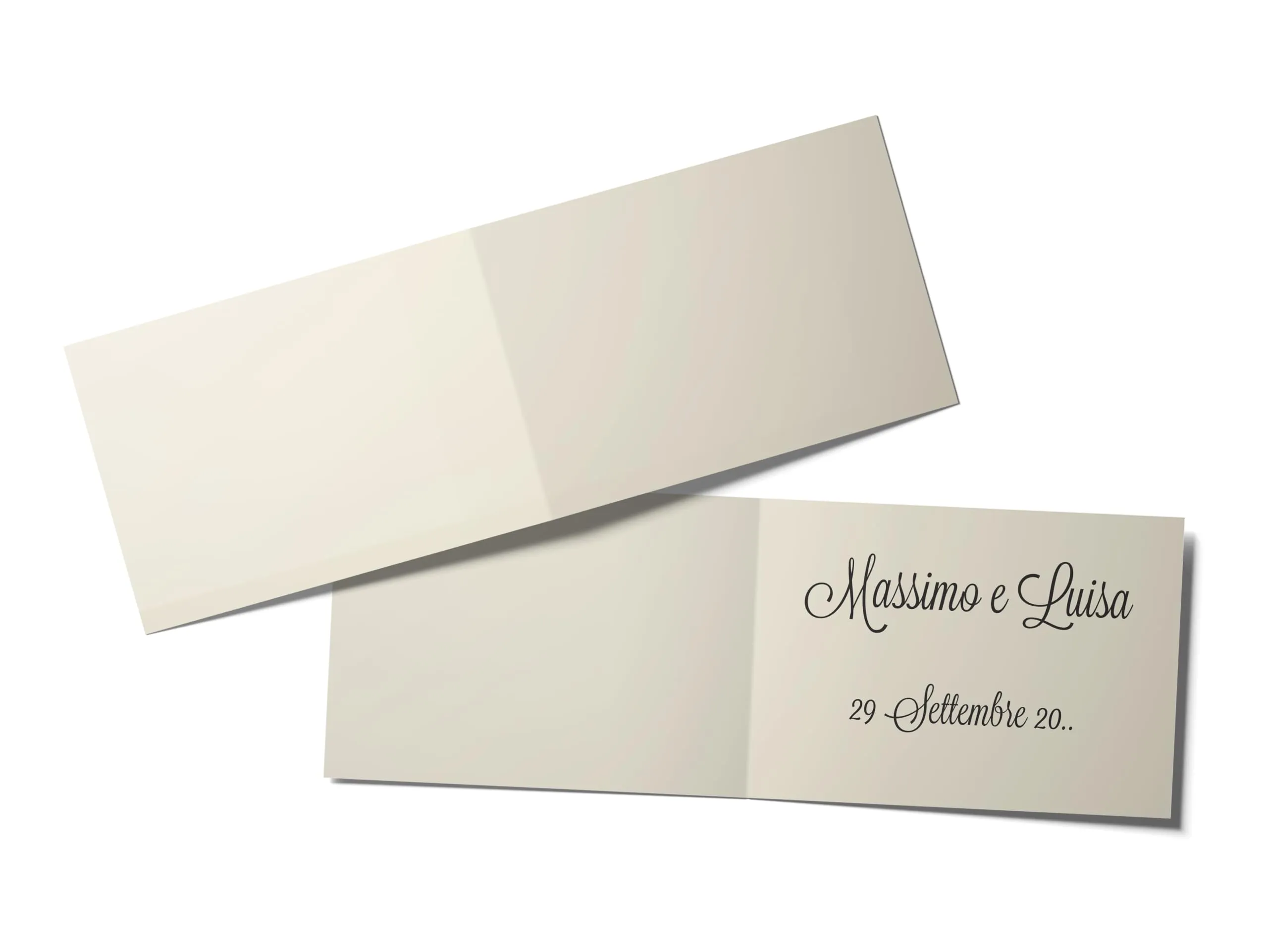 Bigliettini Bomboniera Confetti Personalizzabili con Nome e Data per tutte le Occasioni (02-Avorio)