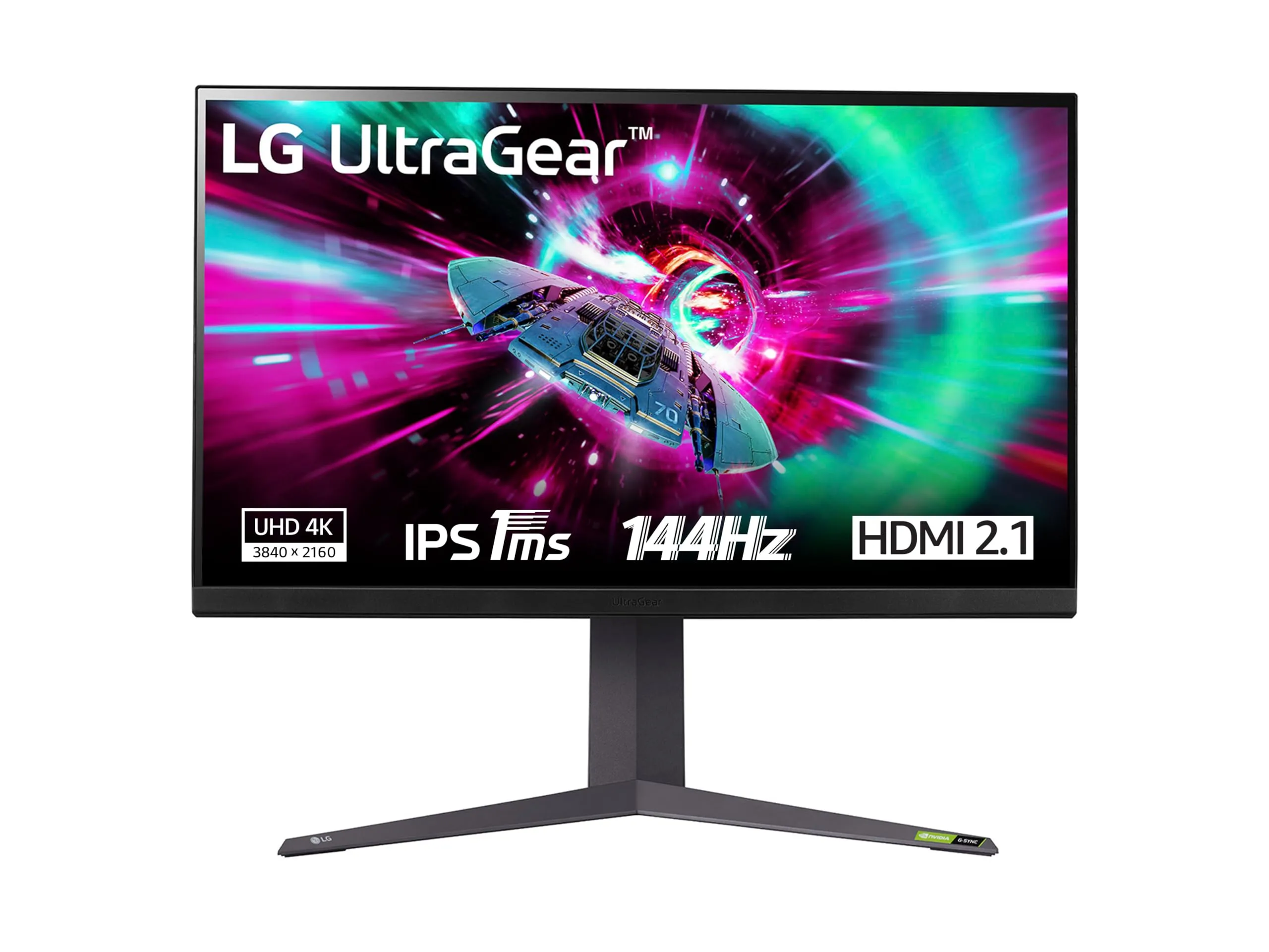LG 32GR93U UltraGear Gaming Monitor 32" UltraHD 4K IPS HDR 400, 3840x2160, 1ms, G-Sync Compatible, AMD FreeSync Premium Pro 144Hz, HDMI 2.1 VRR, HDCP 2.2, Display Port 1.4, Flicker Safe, Nero
