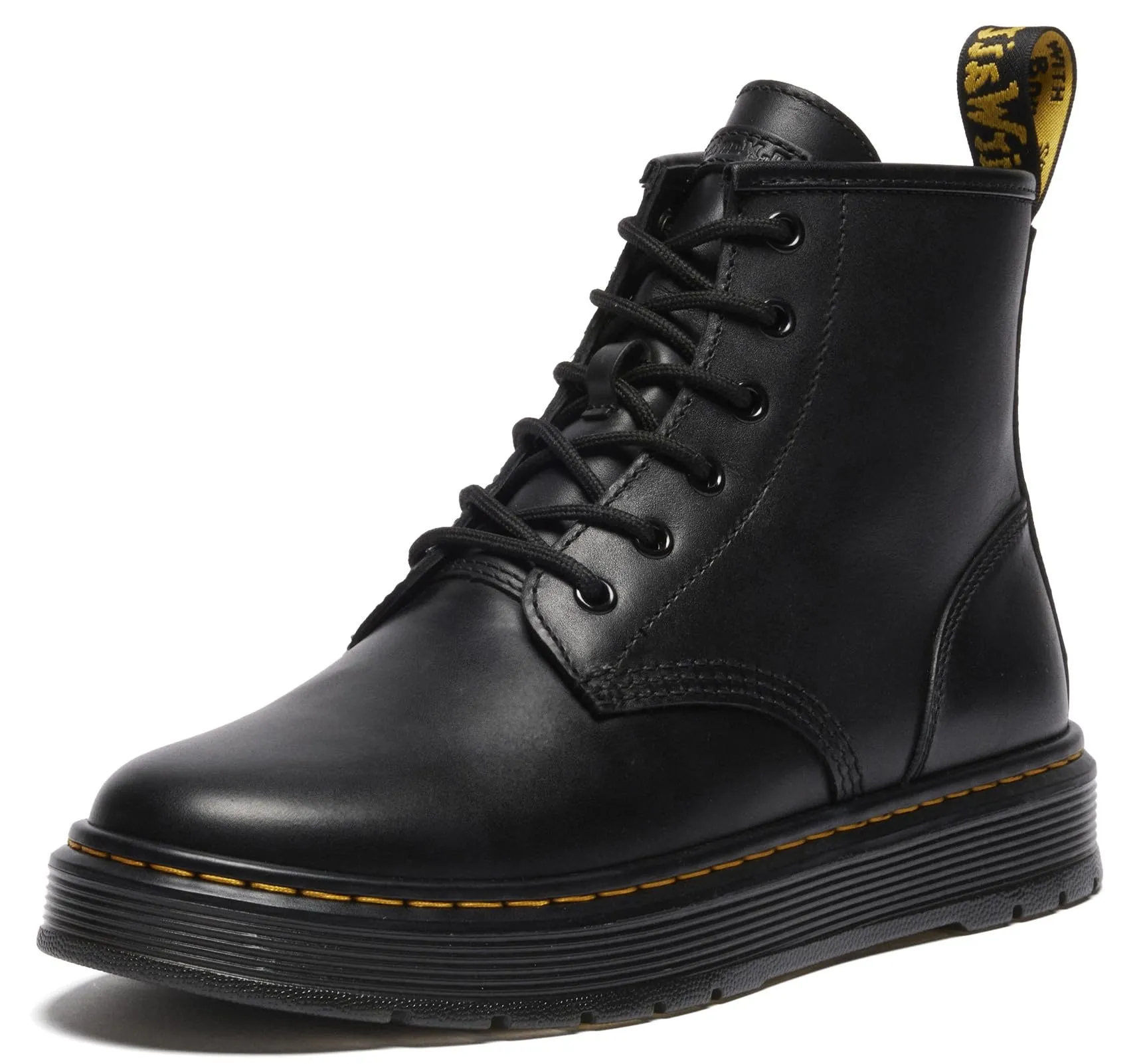 Dr. Martens Brookline Chukka Black Lusso, Platform Uomo, Nero, 41 EU