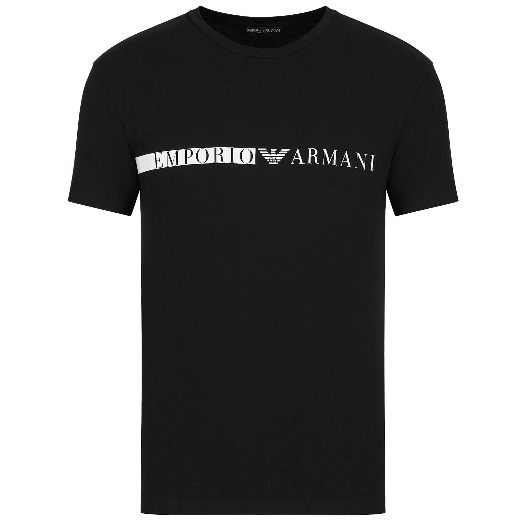 Emporio Armani Maglietta Uomo 111971 2F525, T-Shirt Manica Corta, Girocollo, Slim (Nero, L)