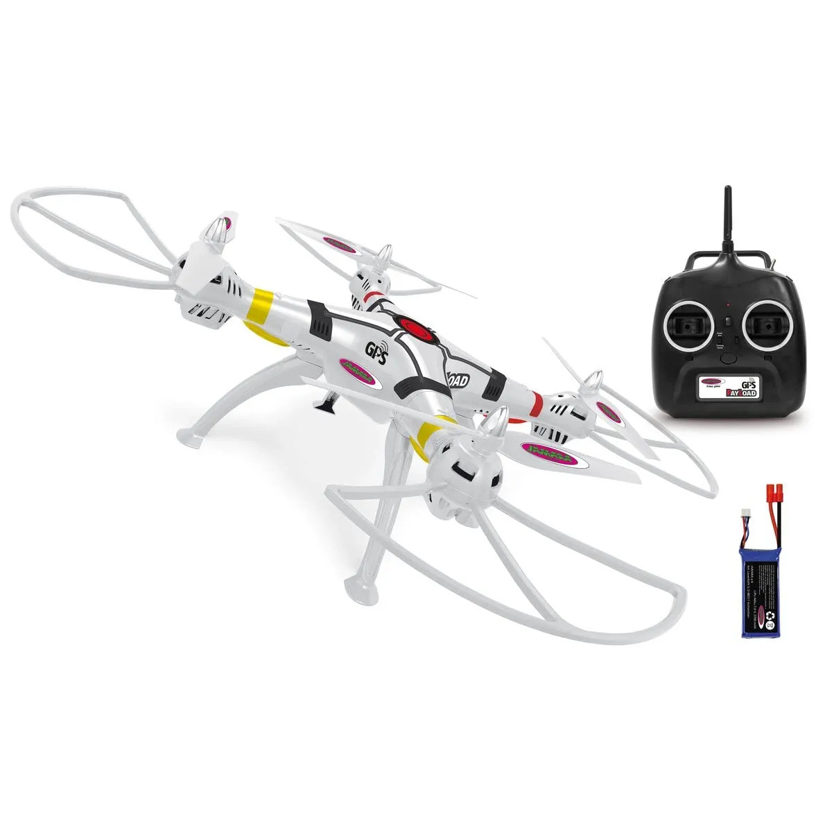Jamara 422024 Drone con GPS, Bianco
