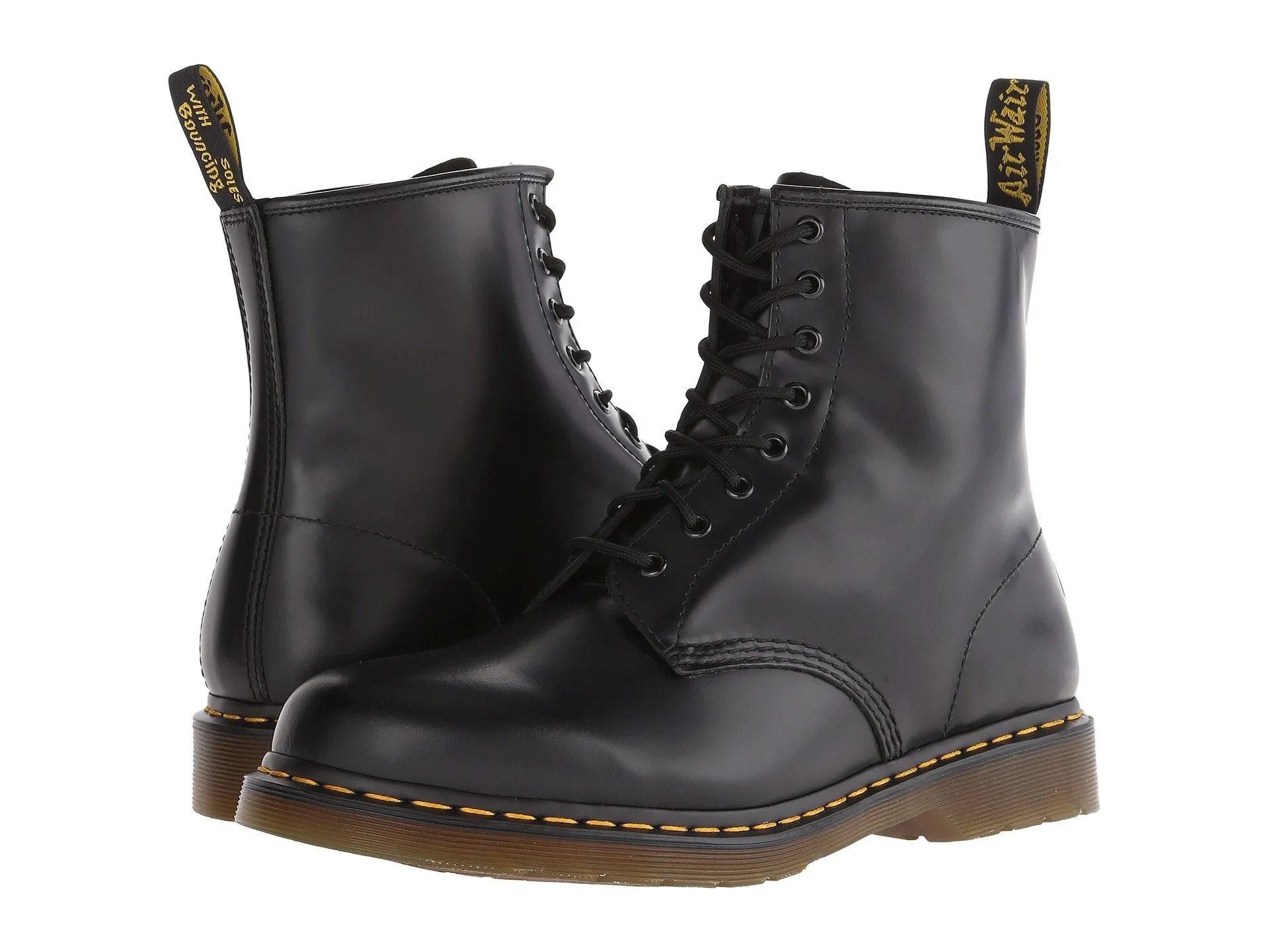 Dr. Martens 1460 Smooth, Stivali Unisex – Adulto, Nero (Black Smooth), 43