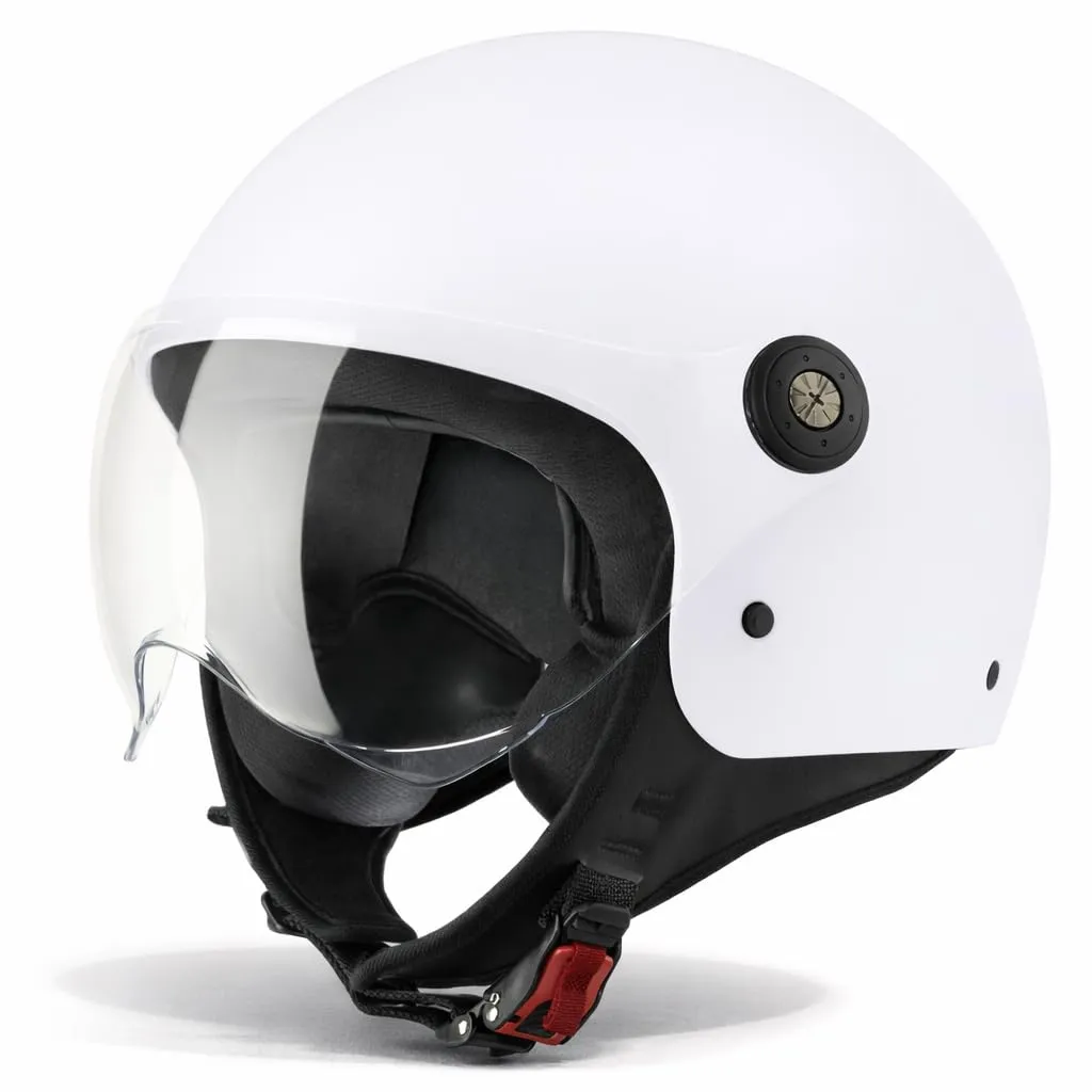 VINZ Duoro Casco Scooter / Moto Donna E Uomo | nelle taglie dalla XS-XXL | Jet con Visiera | Certificato ECE 22.06 | Disponibile in diversi colori