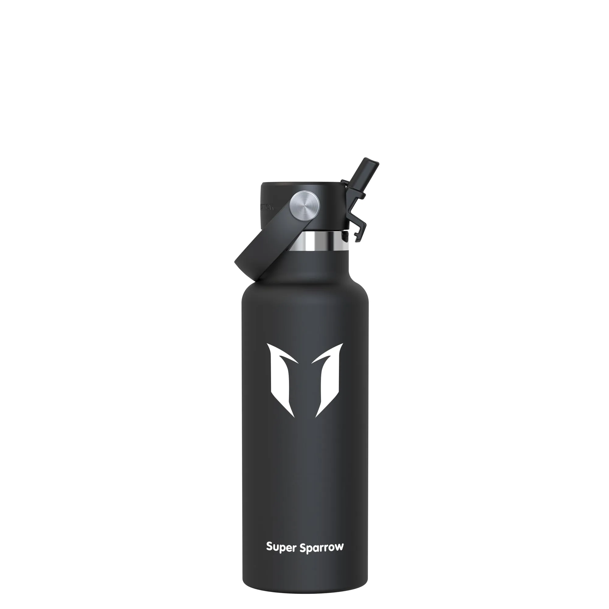 Super Sparrow Borraccia Termica, Ultraleggero Acciaio Inox 18/10 Bottiglia Termica - 500ml - Senza BPA Borracce, Thermos per Bambini, Scuola, Sport, Campeggio, Yoga, Palestra, Ciclismo
