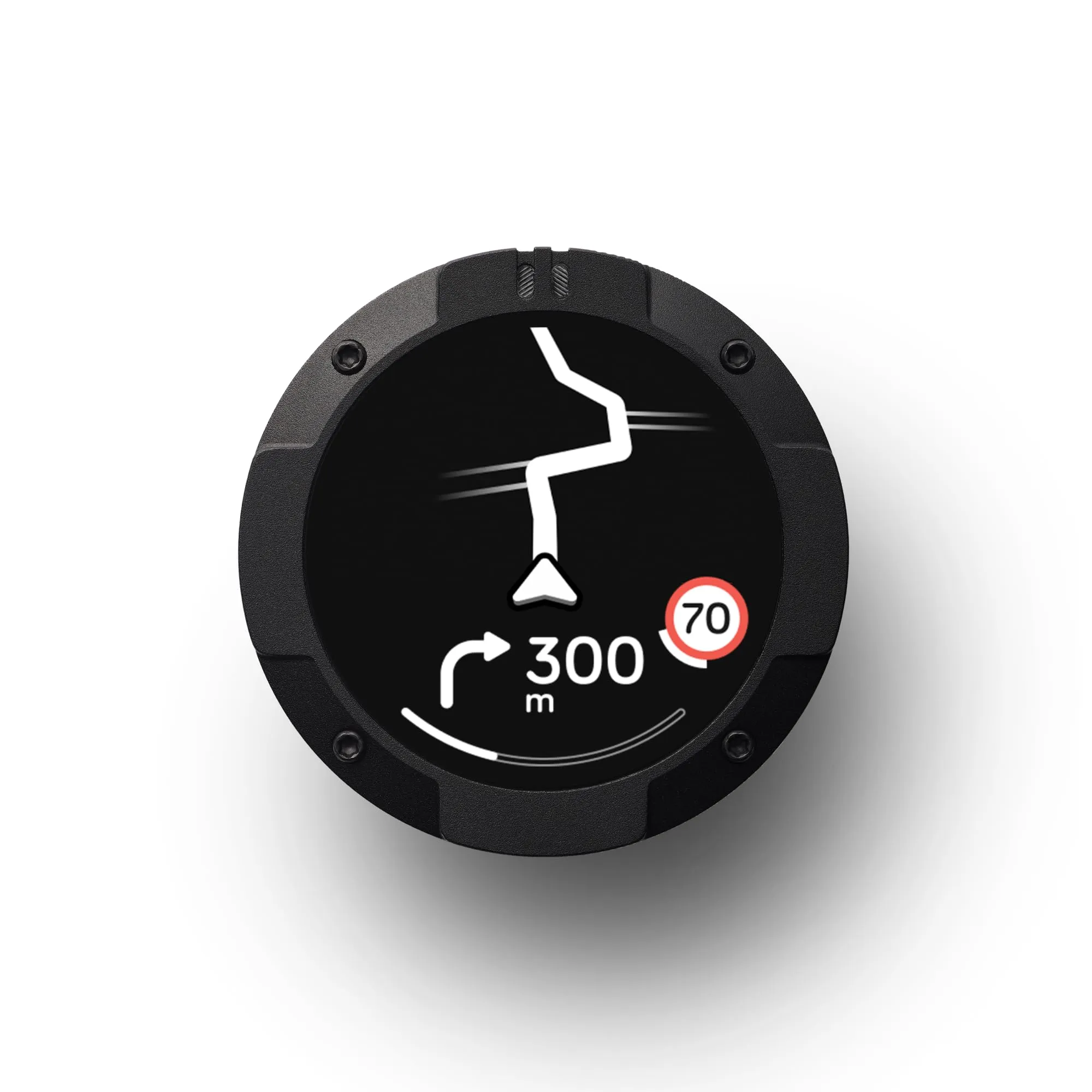 Beeline Moto II - Sistema di navigazione per motori | Navigazione mondiale | Mini carte a carte | 14 ore Temps écoulé, Protezione contro l'acqua e la pulizia IP67, Premio USB-C avec support de support