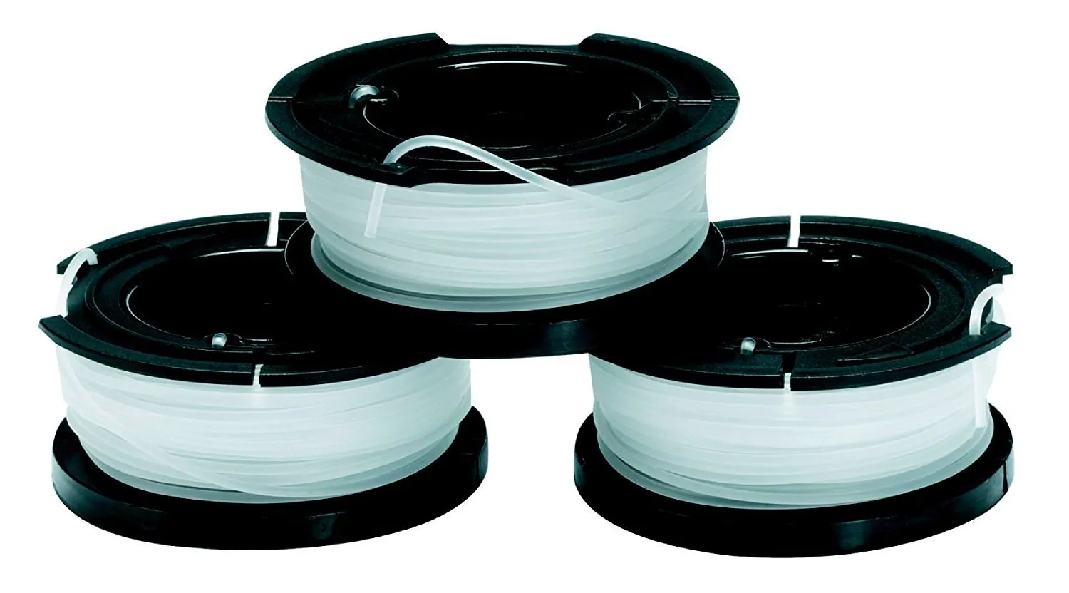 BLACK+DECKER, Kit 3 Rocchetti Filo Nylon Reflex, Accessori per tagliabordi, 3 x 10 m di Filo, 1.5 mm Spessore. A6485-XJ