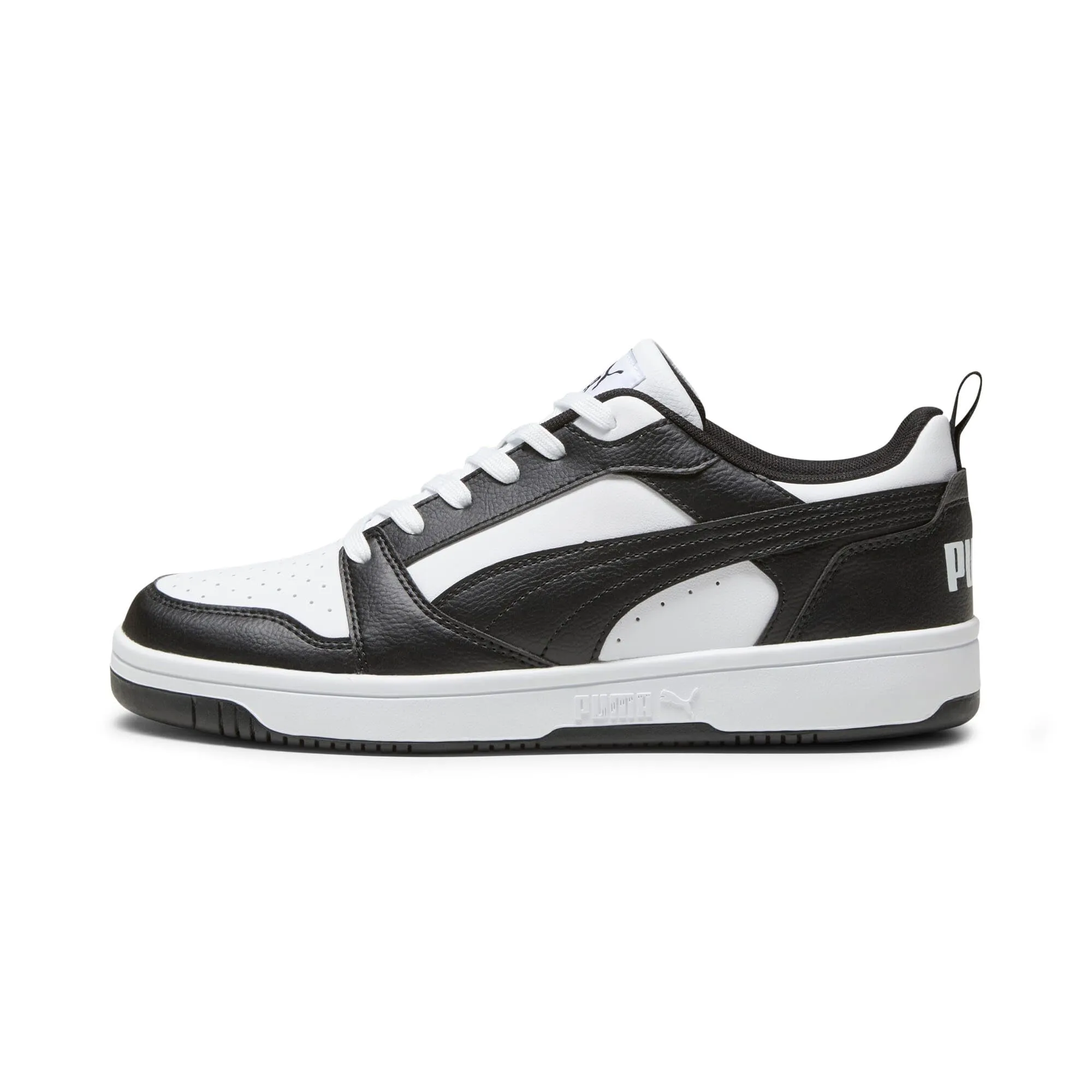 PUMA Rebound V6 Low, Sneaker Unisex-Adulto, White Black White, 43 EU