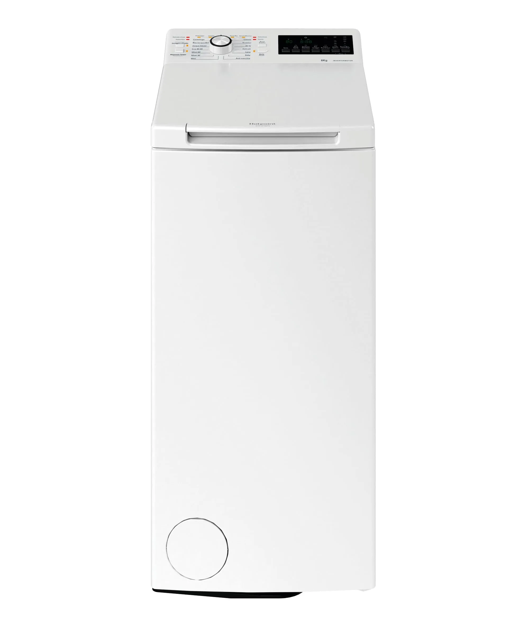 Hotpoint Ariston WMTG 626BS IT – Lavatrice 6 kg, Carica dall'Alto Slim, Libera Installazione, 1200 giri/min, Classe A, Active Care, Vapore Igienizzante, 40 x 60 x 90 cm