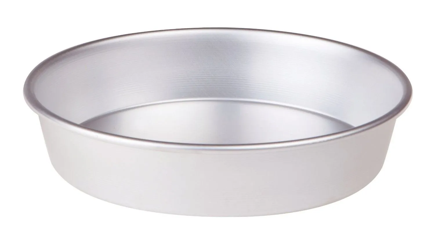 Pentole Agnelli Linea Pasticceria e Pizza Tortiera Conica in Alluminio con Orlo (H 6 cm), Argento, 26 cm