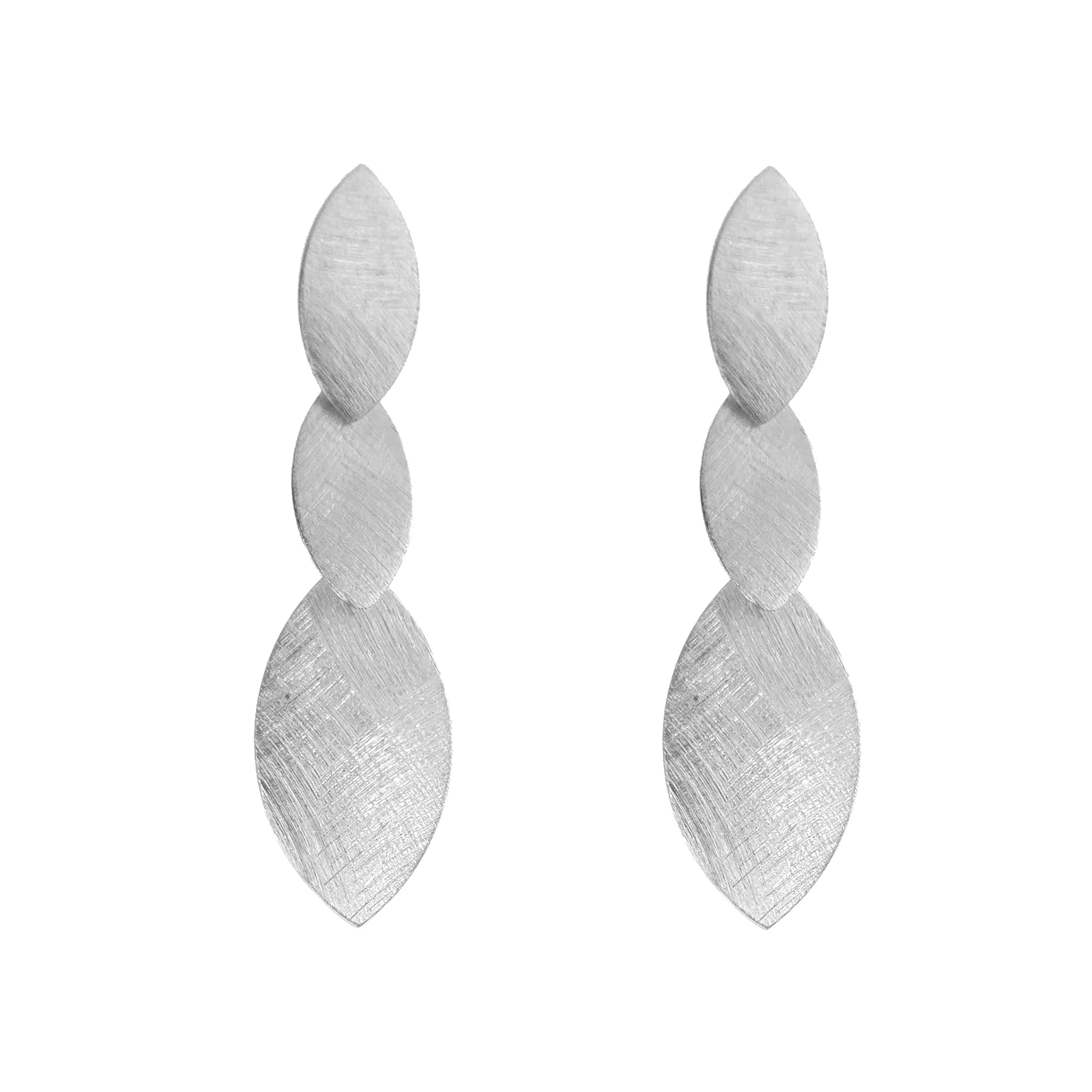 Malu Maiese - Orecchini Navettes Lunghi, Placcati in Oro 18, Gioielli da Festa, Orecchini Lunghi e Leggeri, Gioielli moda, Regalo per Donna, Mamma