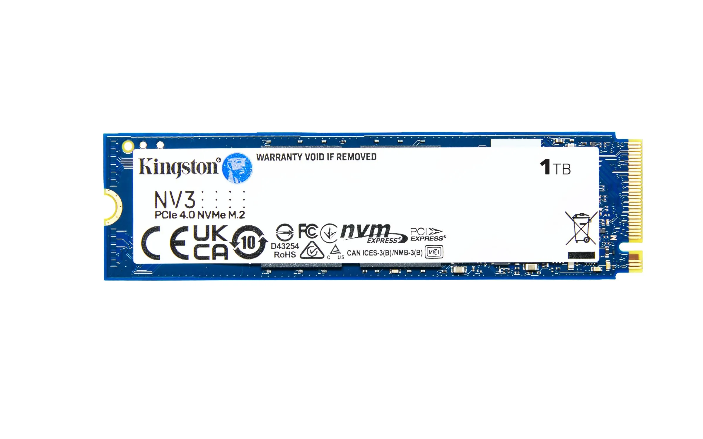 Kingston NV3 NVMe PCIe 4.0 SSD Interno 1TB M.2 2280-SNV3S/1000G