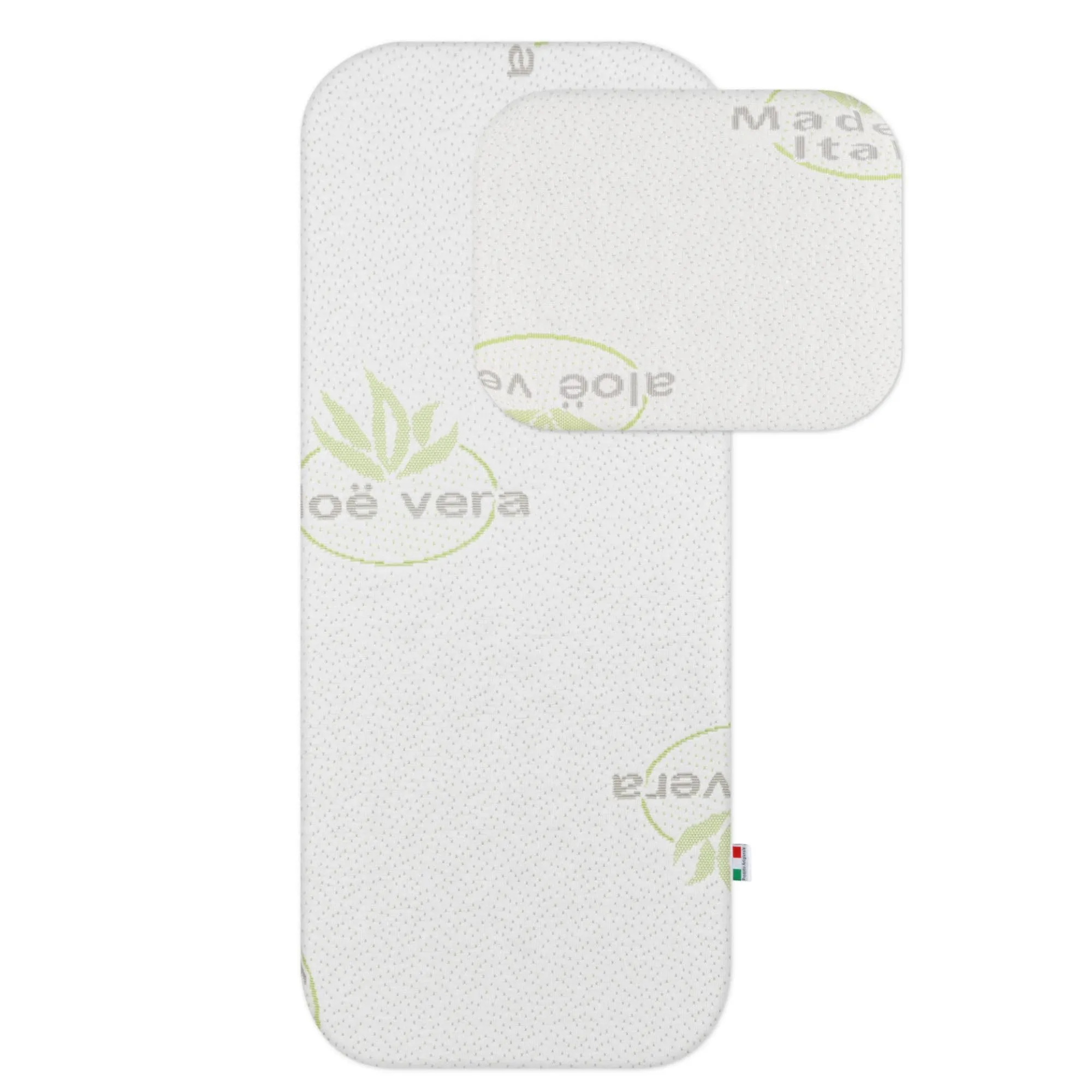Babysanity Materassino Carrozzina Sfoderabile a Norma EN16890:2017 – Antisoffoco, Antibatterico, Privo di Zip per Massima Sicurezza – Cuscino Neonato Traspirante Aloe