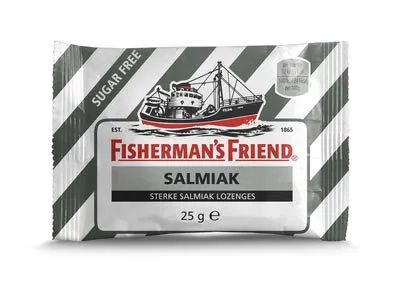 Fisherman's friend nero senza zucchero salmiak 24x | Peso totale 600 gr