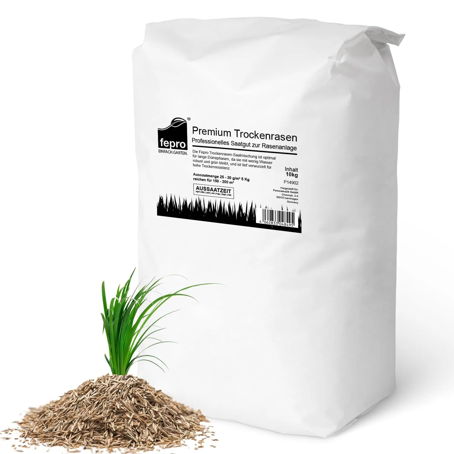 Semi di erba da 10 kg, resistenti alla siccità, resistenti alla siccità, per erba secca e ombreggiata, semi di erba a germinazione rapida, 400 m², ideali per semi di erba e semina