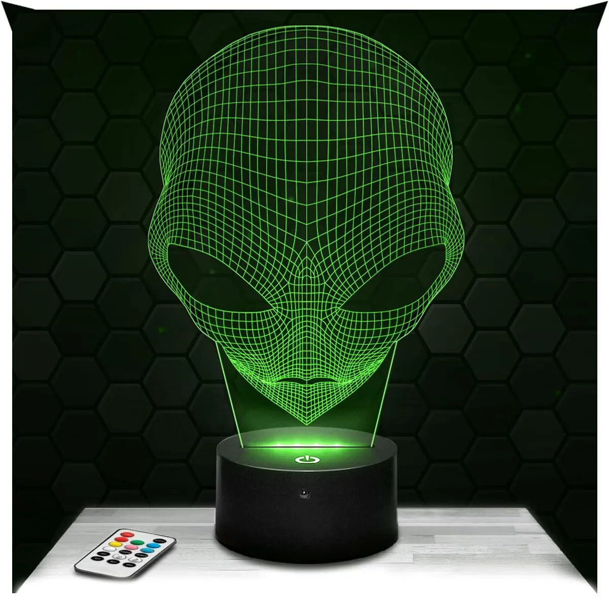 Lampe de chevet, Veilleuse Tactile Réveil Matin Lampe 3D LED illusion, Idée cadeau Noël anniversaire garçon et fille Lampe de nuit chambre d'enfant ou adulte