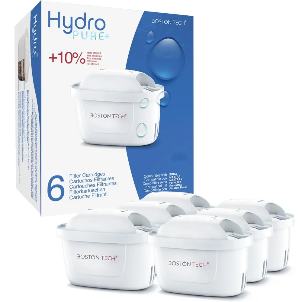 Filtri per Acqua HydroPure® | Compatibili con Caraffe Brita, Maxtra, Maxtra+ Plus, Marella, PerfectFit, Basics | Rimuovono: PFAS, PFOA, PFOS, Cloro, Calcare e Metalli | Certificato TÜV SÜD (6)
