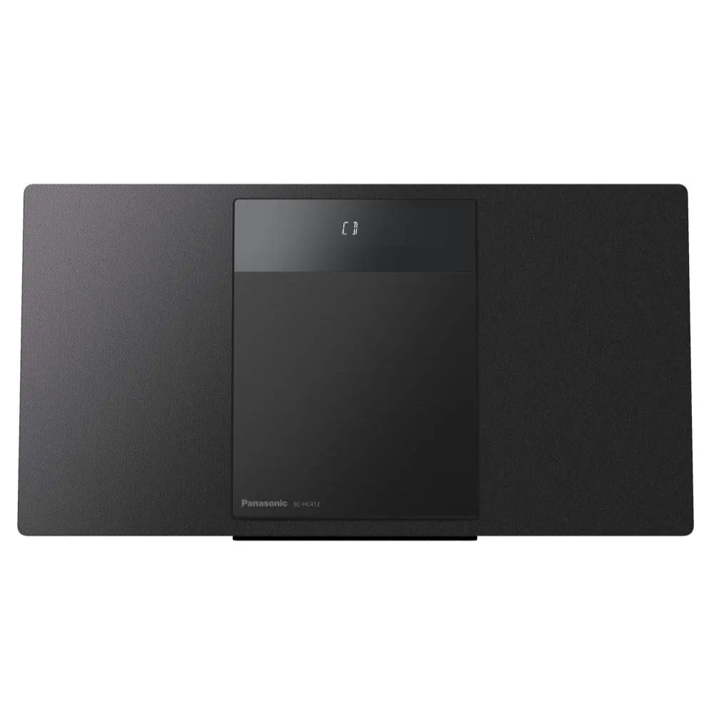 Panasonic SC-HC412EG-K Sistema Hi-Fi Micro Compatto Multisorgente, CD, Bluetooth, FM Radio, DAB+, AUX-IN Autoplay, USB, Space Tune, LincsD-Amp, Alta Qualità Audio, Montabile a Parete, Nero