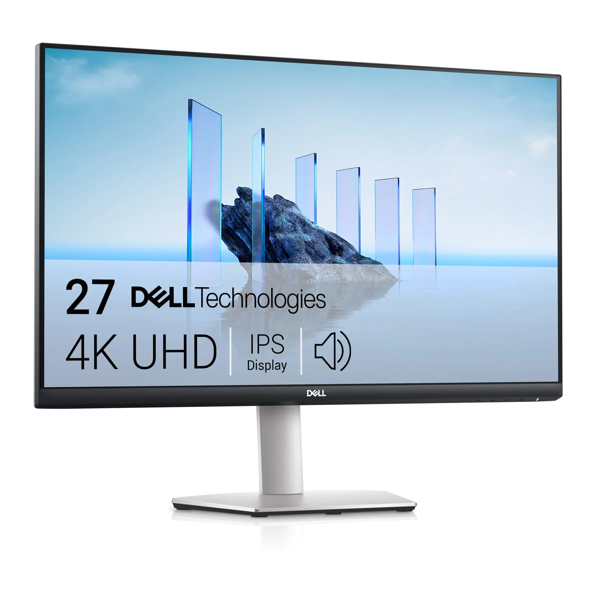 Dell S2721QSA 27" 4K UHD (3840x2160) Monitor, 60Hz, IPS, 4ms, AMD Radeon FreeSync, 99% sRGB, Altoparlanti integrati, DisplayPort, 2x HDMI, 3 Anni di Garanzia, Argento