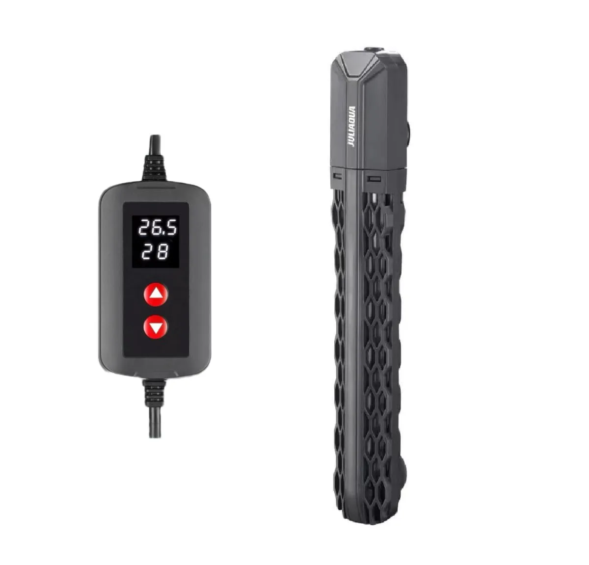 JULIAQUA Riscaldatore acquario con display temperatura Eco riscaldatore regolabile 25 W/50 W/100 W/200 W/300 W/500 W (E-50 W)