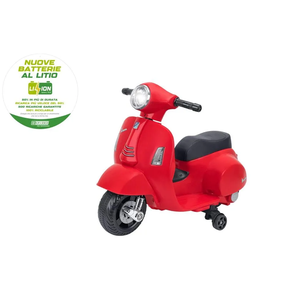 Vespa GTS 8 V Rossa con batteria al Litio - E-Spidko - Globo Giocattoli - 42754