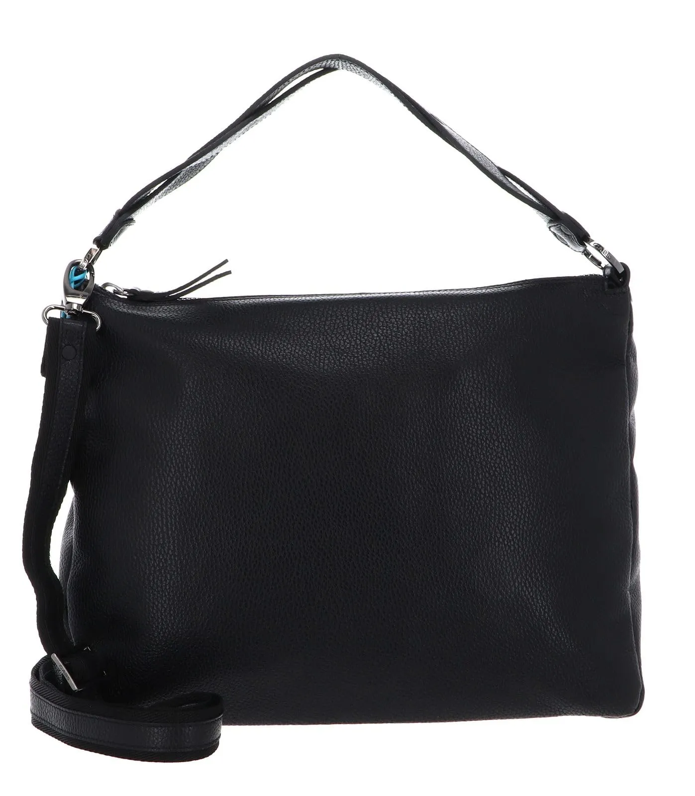 Gabs Borsa Calliope Bull Treccia, Pelle Nera, 37 x 29,5 x 8 cm, Manico Amovibile