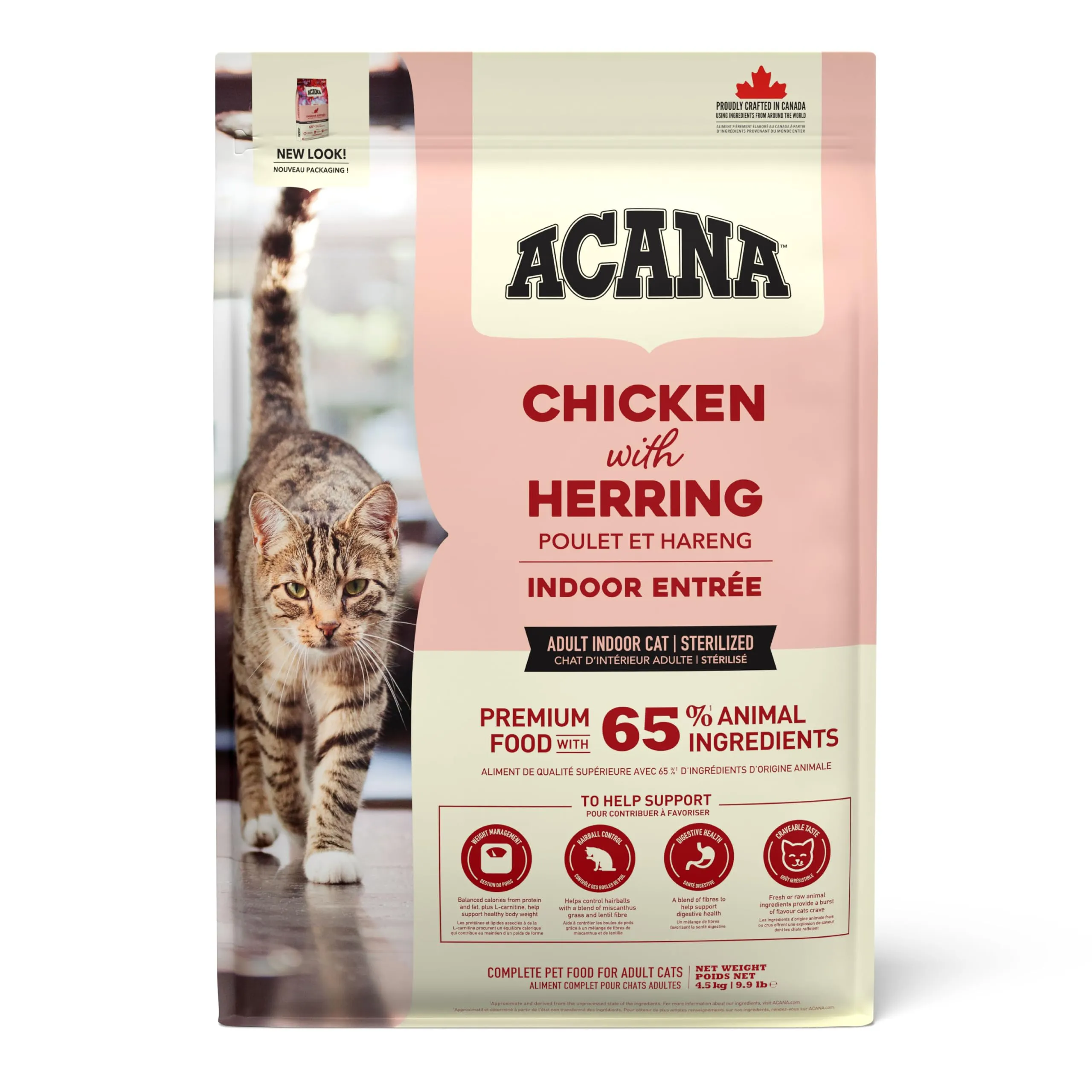 ACANA Indoor ENTRÉE Cat 4,5 kg Cibo per Gatti, Plastica, Marrone