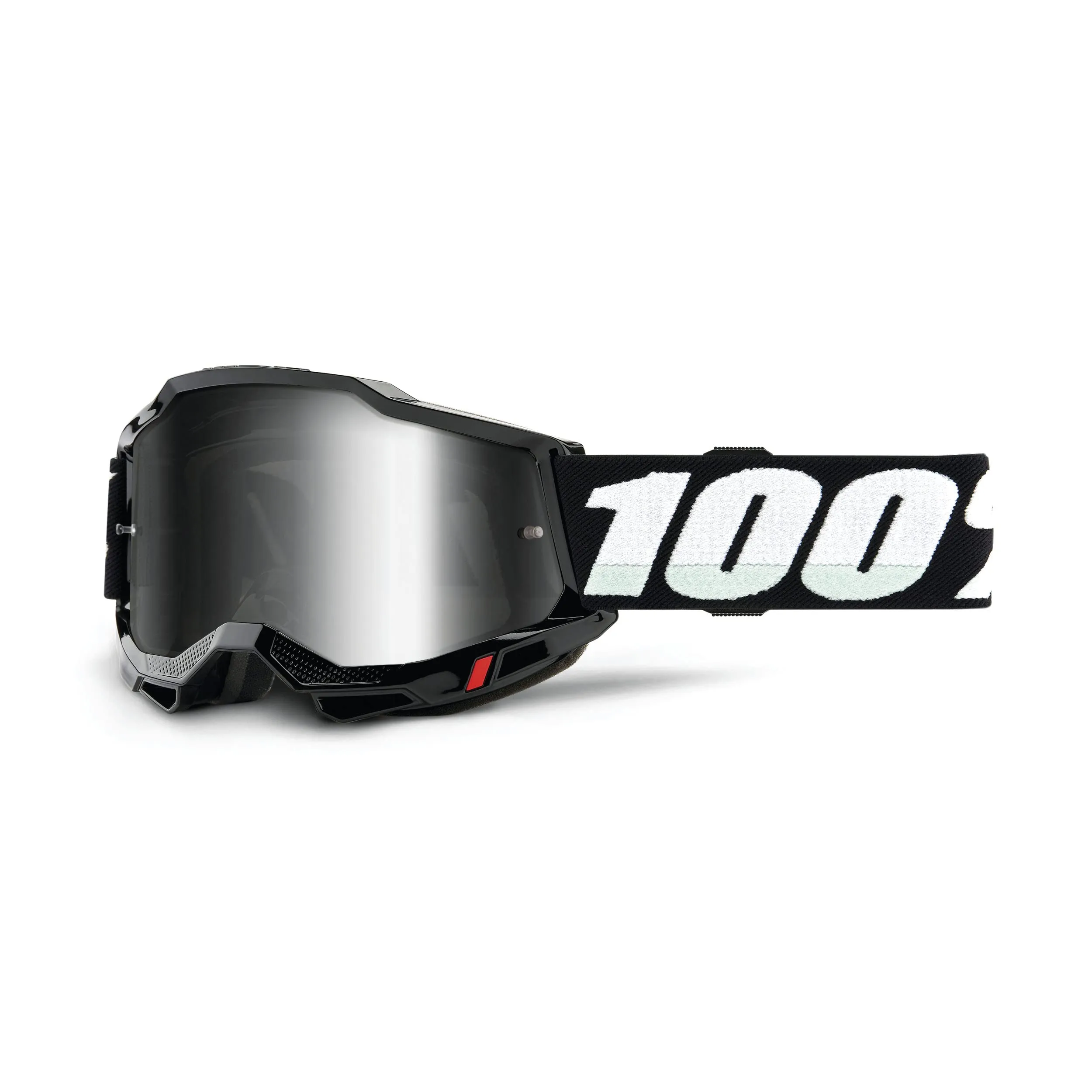 100% Maschera ACCURI 2 Black - Lente A Specchio Argento