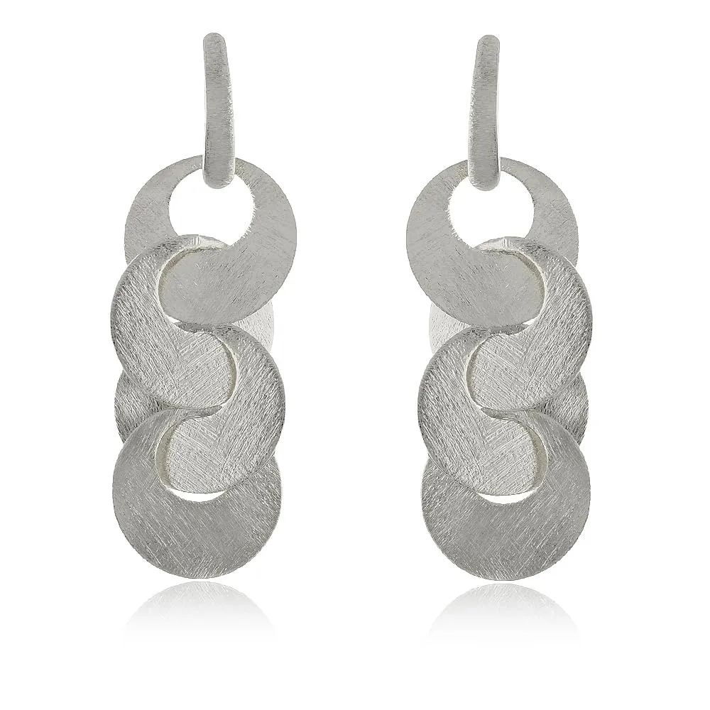 Malu Maiese - Orecchini Long Wave, Orecchini placcati in Oro 18 K. Gioielli Lunghi e Maxi, Gioielli da Donna, Leggeri, Versatili e Senza Tempo. Regalo per le donne