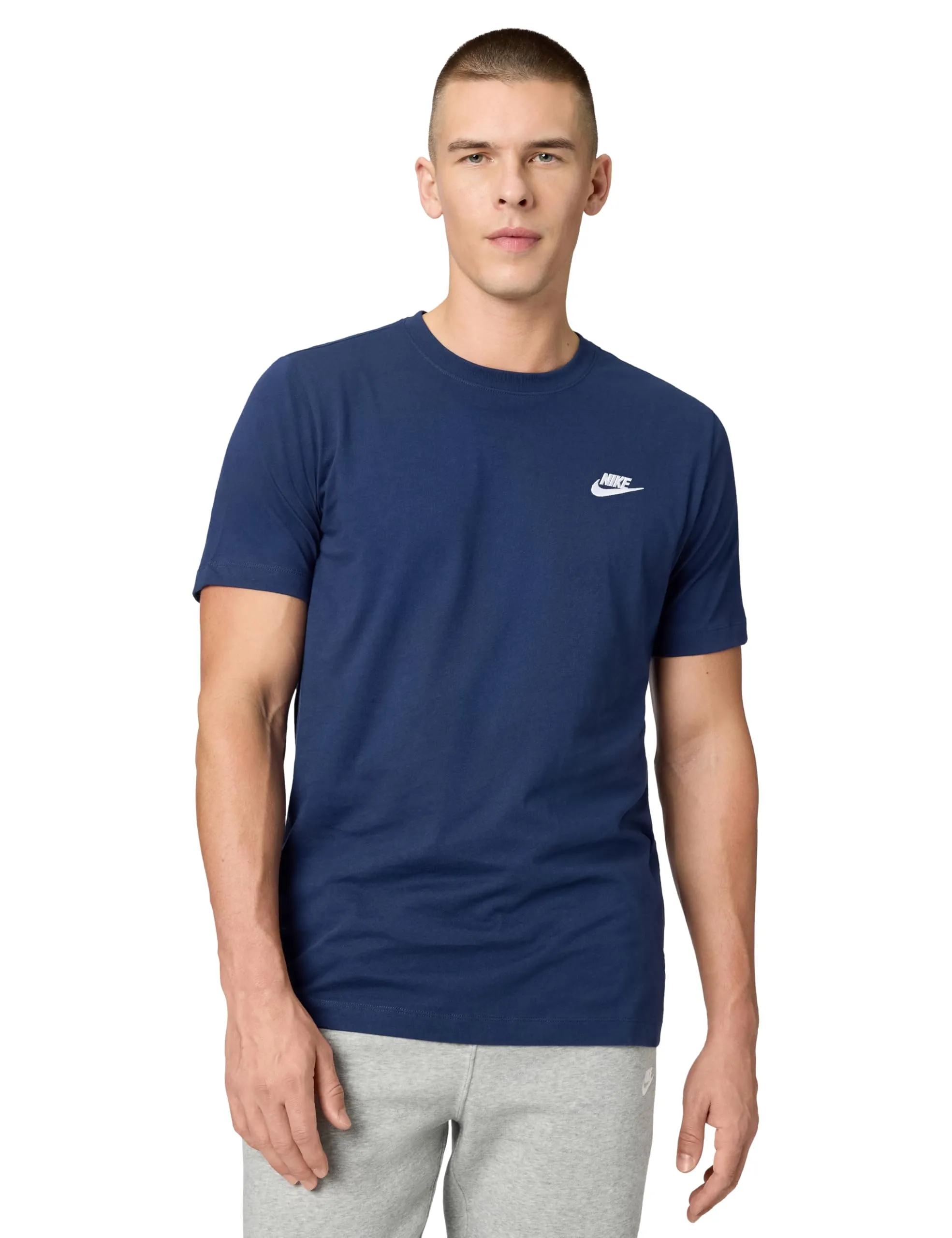 Nike M Nsw Club Tee Maglietta, Blu, M Uomo