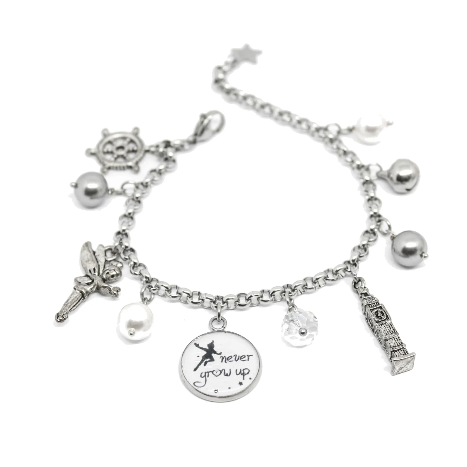 Bracciale Peter Pan inspired con charms