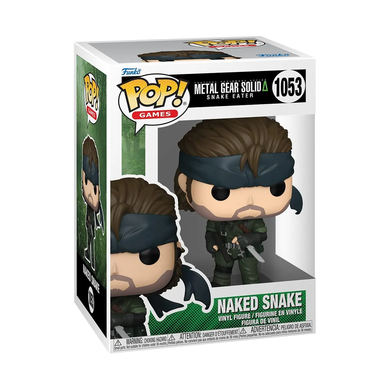 Funko Pop! Games: Metal Gear - Naked Solid Snake - Metal Gear Solid - Figura in Vinile da Collezione - Idea Regalo - Merchandising Ufficiale - Giocattoli per Bambini e Adulti - Video Games Fans